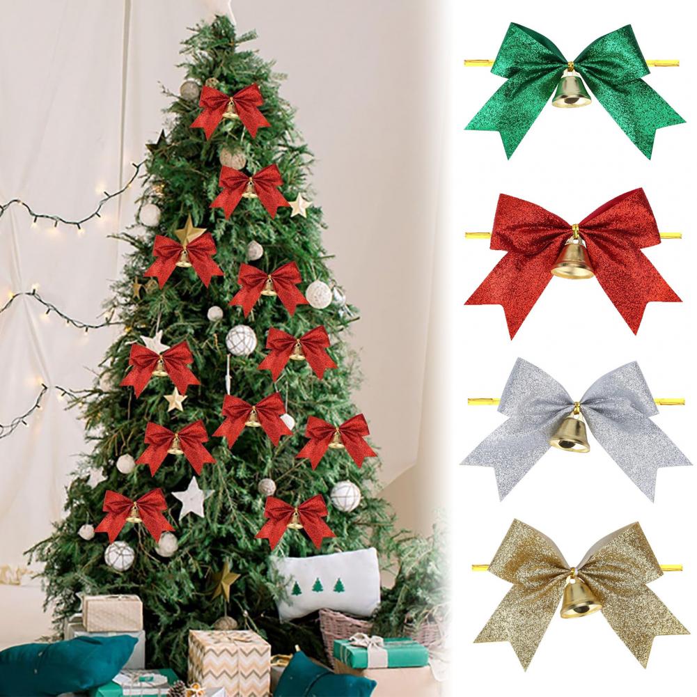 Bow Tie Pre Tied - 2 Fiocchi di Natale con Campanella,