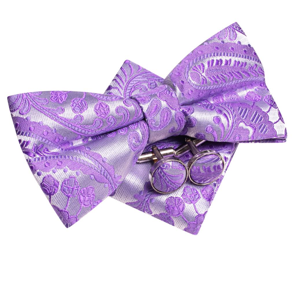 Papillon da uomo in seta viola - Bow Tie Pre Tied recensione e prezzo