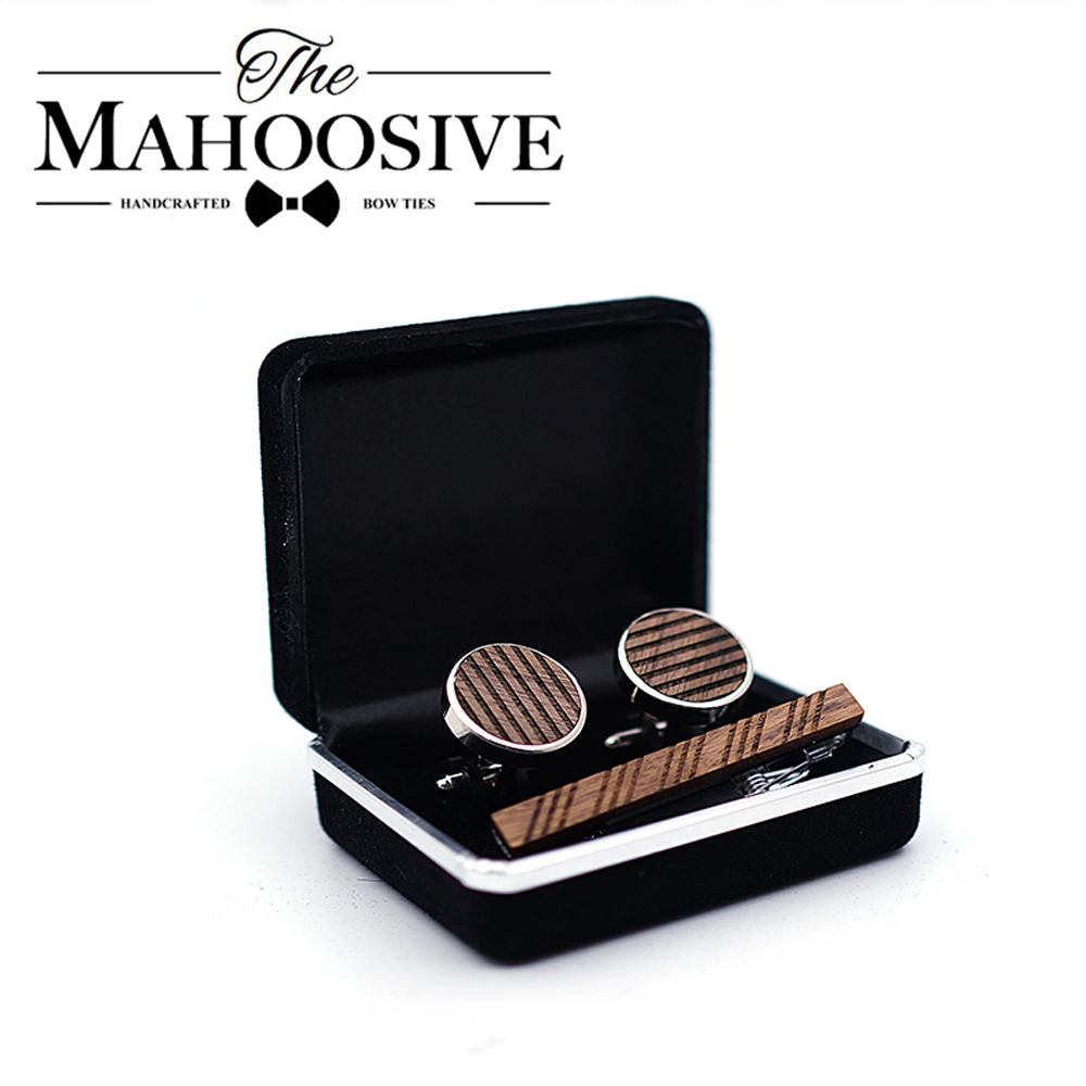 Gemelli in legno di alta quali - Tie Bar Set Gift recensione e prezzo